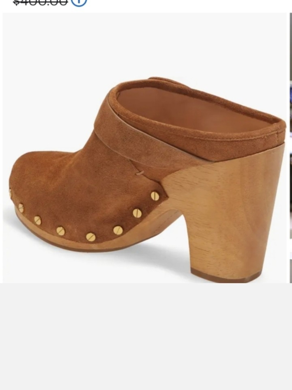 NWOT Veronica Beard Tan Suede Slip-On Clogs - Picture 2 of 16